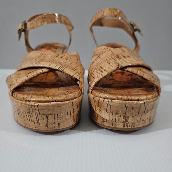 NEW Korks Kork Ease Calda Sandal Platform Chunky Heel Patent Cork Womens Size 11 - Picture 6 of 13